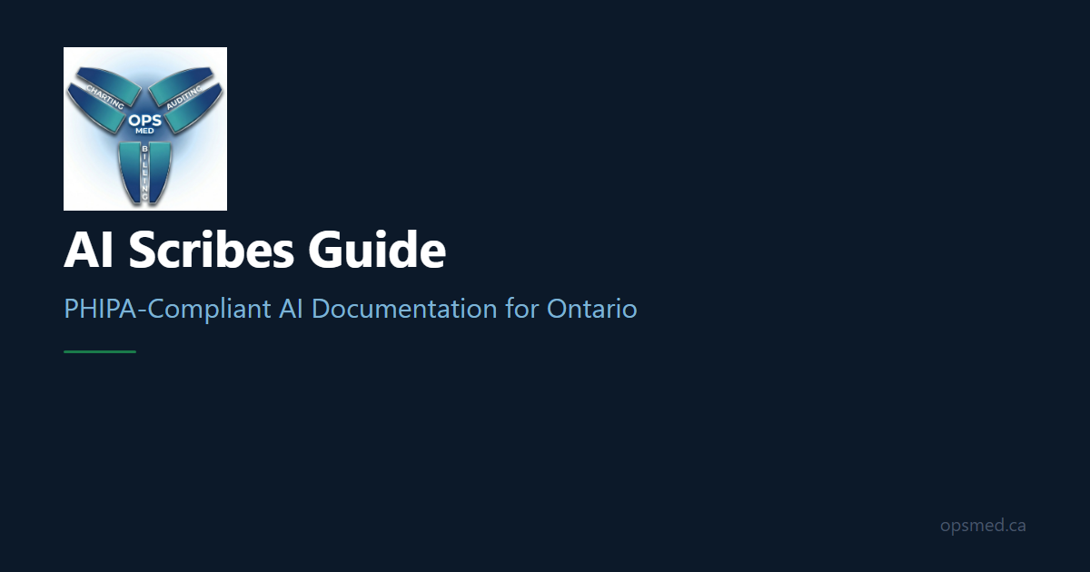 PHIPA-Compliant AI Scribes for Ontario [2026] | OpsMed