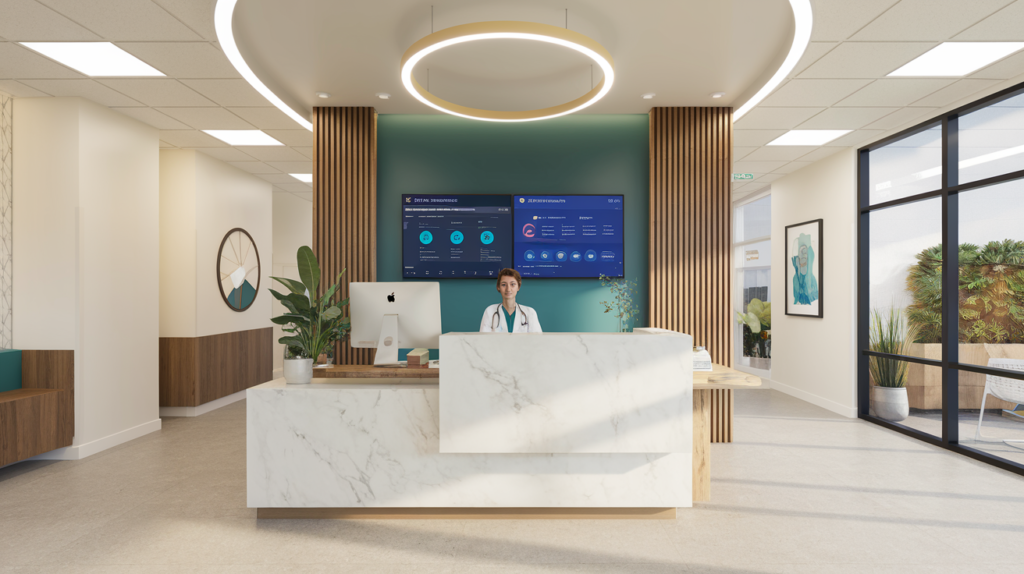 Modern Ontario medical clinic reception area